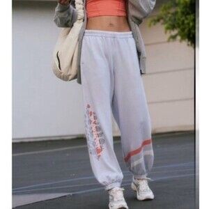 Free People FP Movement All Star Logo Sweatpants Graphic Printed M NWT 281774